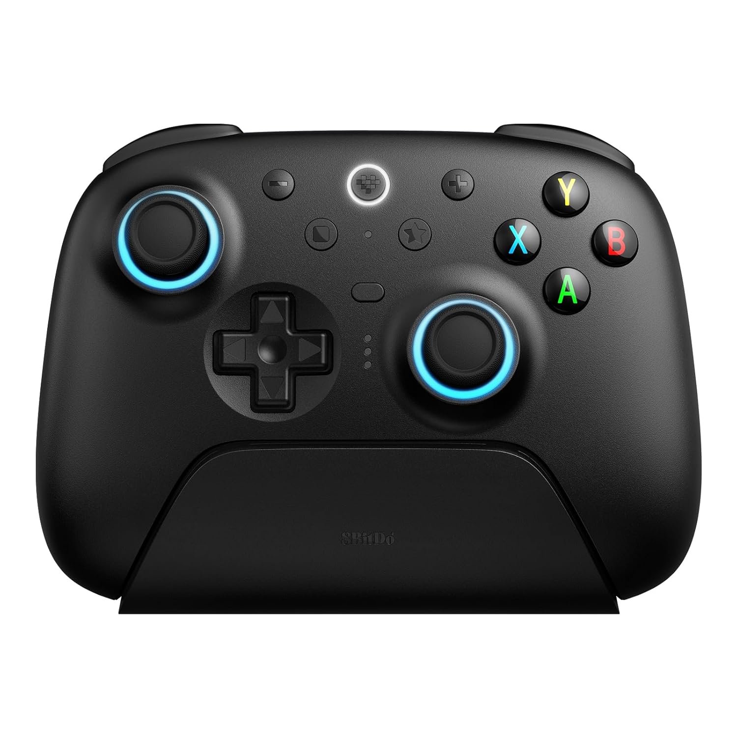 8BitDo Ultimate 2 Wireless Controller for Windows PC, Apple, Steam & Android, Gaming Controller with TMR Joysticks, Hall/Tactile Triggers, Motion Control, RGB Fire Ring, 1000Hz Polling Rate, Black