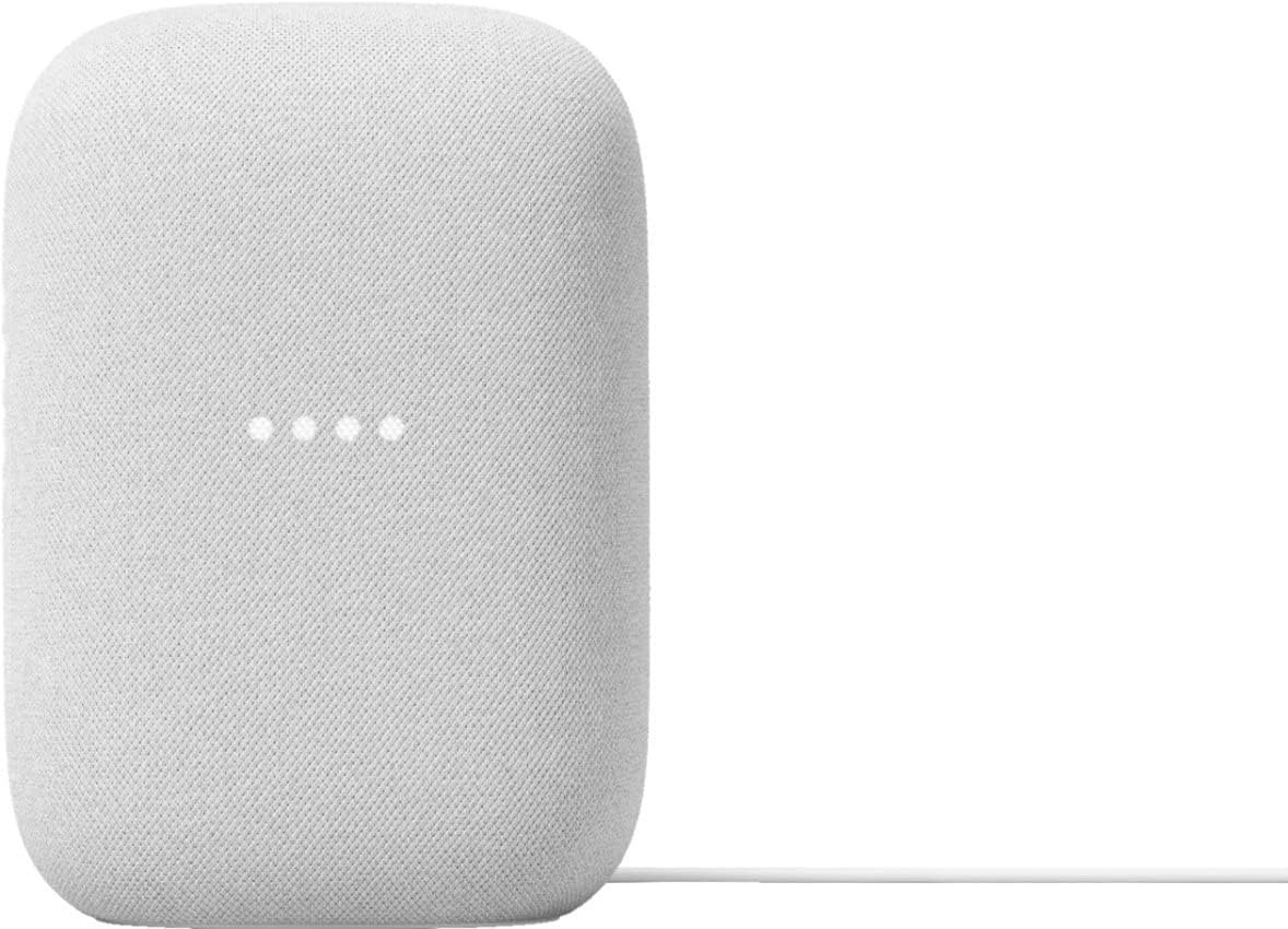 Google Audio Bluetooth Speaker – Wireless Music Streaming, Powerful Sound, Assistant Built-in, Wi-Fi and Bluetooth Connectivity, Smart Home Control, Stereo Pairing – Chalk