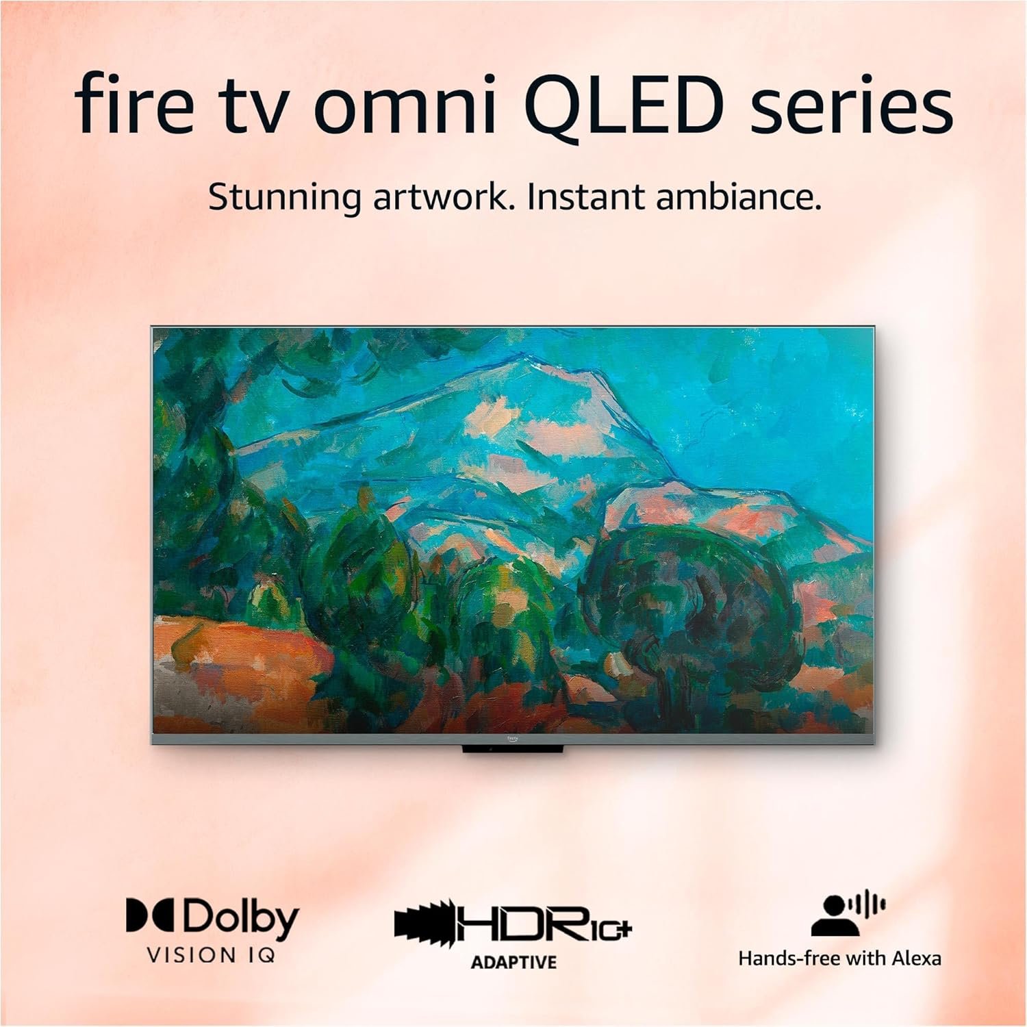 Amazon Fire TV 55″ Omni QLED Series 4K UHD smart TV, Dolby Vision IQ, Fire TV Ambient Experience, local dimming, hands-free with Alexa