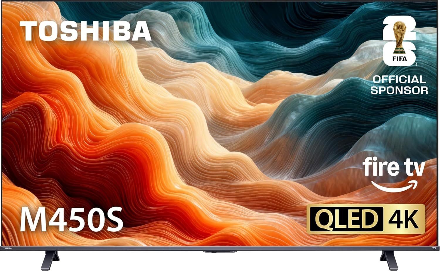 TOSHIBA 55″ Class M450 Series QLED 4K UHD Smart Fire TV, Voice Remote with Alexa, Stream Live TV Without Cable