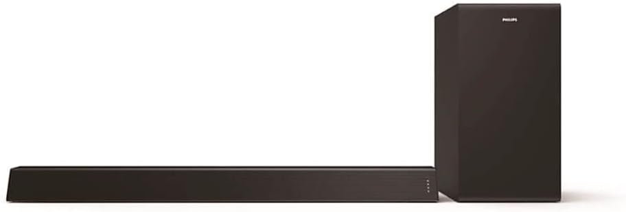 Philips B7305 2.1 Channel 300 Watts Dolby Audio Performance Soundbar Speaker with Wireless Subwoofer, HDMI ARC (TAB7305)