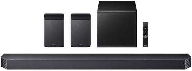 Samsung HW-Q930F 9.1.4ch Soundbar, with Wireless Rear Speakers & Subwoofer, Dolby Atmos & DTS:X, Q-Symphony, Smart Home Audio System for Home Theater Gaming Music