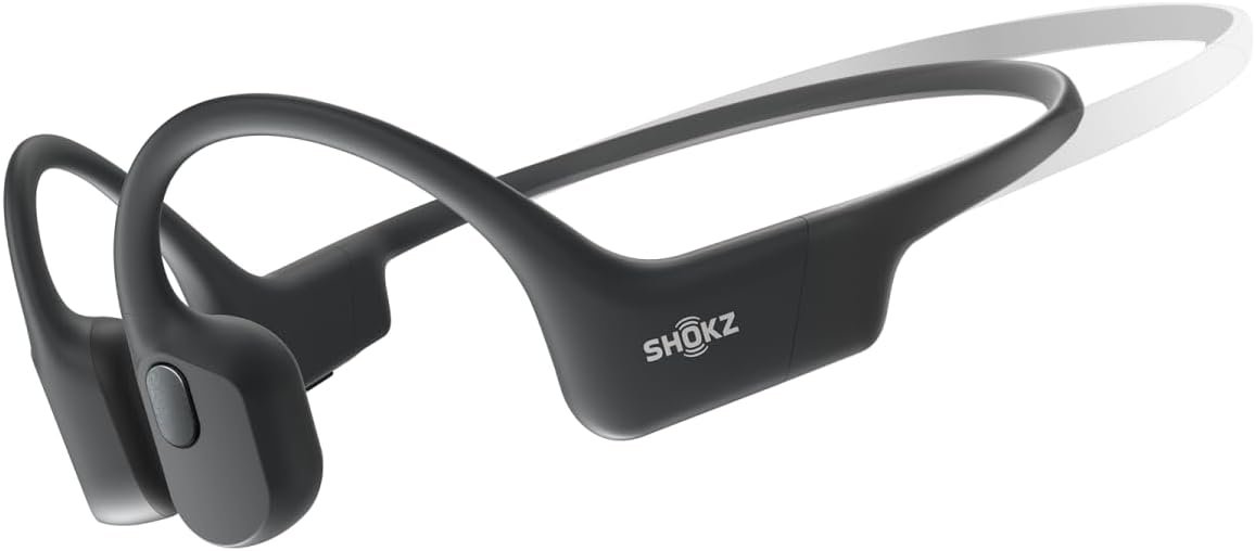 SHOKZ OpenRun Mini (AfterShokz Aeropex Mini) -Bone Conduction Open-Ear Bluetooth Sport Headphones – Waterproof Wireless Earphones for Workouts and Running – Built-in Mic (Renewed)