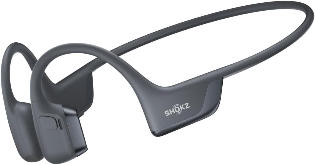 SHOKZ New OpenRun Pro 2- Bone Conduction Headphones, Open-Ear Bluetooth Wireless Sport Earphones for Running, Workouts – Sweat Resistant, Secure Comfortable Fit -Deep Bass, Smart Mic, Reflective Strip