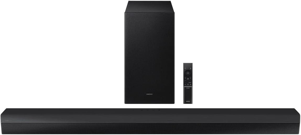 SAMSUNG HW-B73CD/ZA 5.1 Channel Soundbar with DTS Virtual:X and Wireless Subwoofer, Adaptive Sound, Game Mode (Renewed)