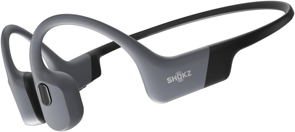 SHOKZ OpenSwim Pro – Open-Ear Bluetooth & MP3 Bone Conduction Sport Headphones, Swimming Headphones, IP68 Waterproof, Grey