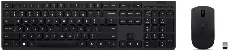 Lenovo Professional Wireless Rechargeable Combo Keyboard and Mouse -US English