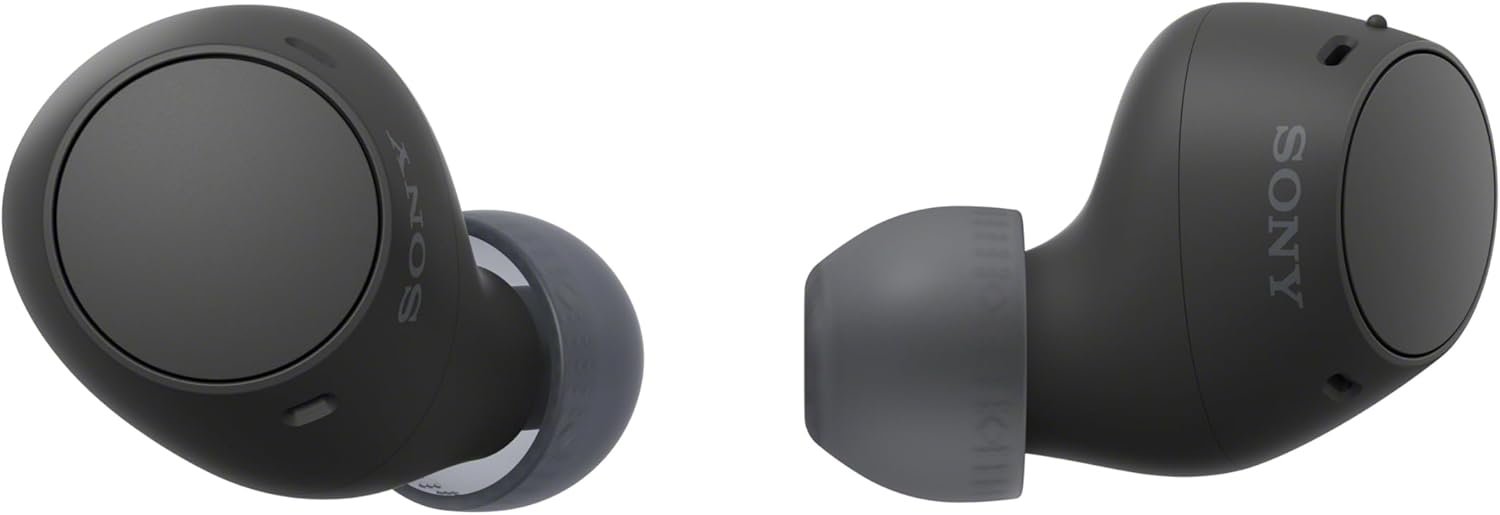 Sony WF-C510 Truly Wireless in-Ear Bluetooth Earbud Headphones with up to 22-Hour Battery, Multipoint-Connection, Mic and IPX4 Water Resistance, Black