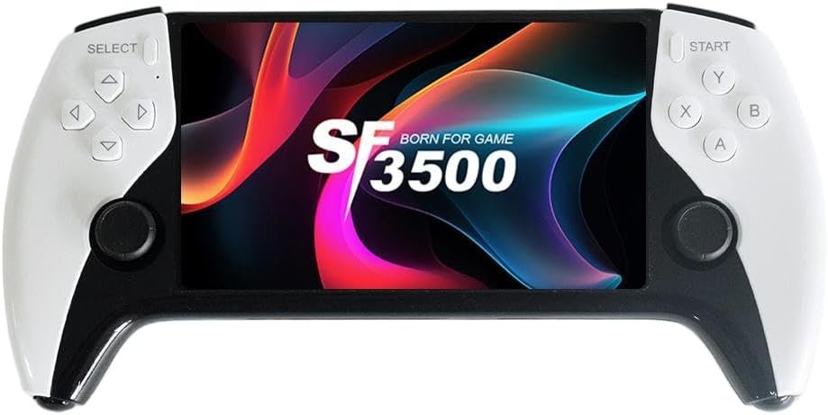 SF3500 Retro Handheld Game Console-Handheld Game Console with HD 5.5-inch IPS Screen Classic Video Games Supports TV Connection,14+ Emulators & 5-Hour Battery Life