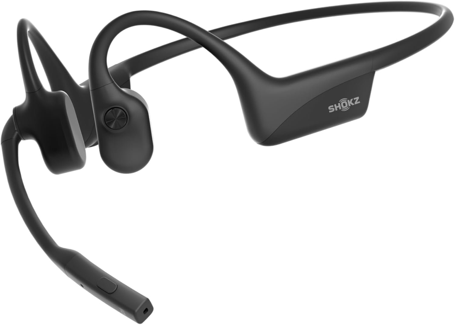 OpenComm2 2025 Upgrade – Open-Ear Bone Conduction Headphones, Wireless Bluetooth Headset with Noise Canceling Mic & Mute Button for Work Calls and Meetings, 16 Hour Talk Time for Mobile & PC – C120