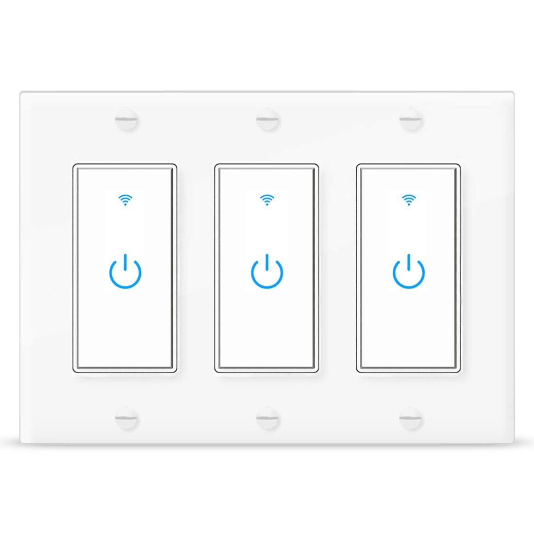Smart WiFi Light Switch 3 Gang – Wireless Compatible with Alexa and Google Home
