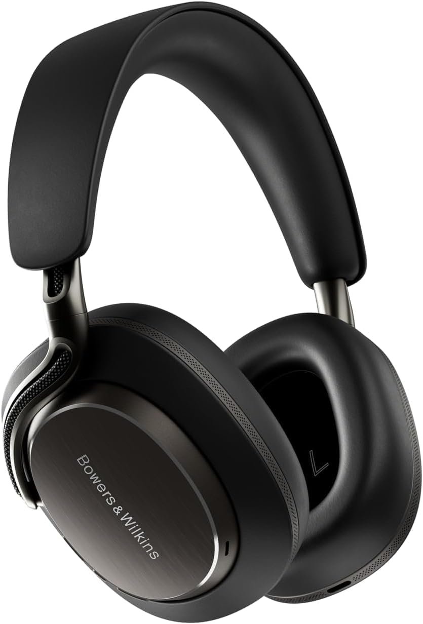 Bowers & Wilkins Px8 S2 Wireless Over-Ear Headphones, Onyx Black, Bluetooth Headphones with Active Noise Cancelling, Hi-Res Audio, 30 Hours of Playtime, USB-C 15-Min Quick Charging