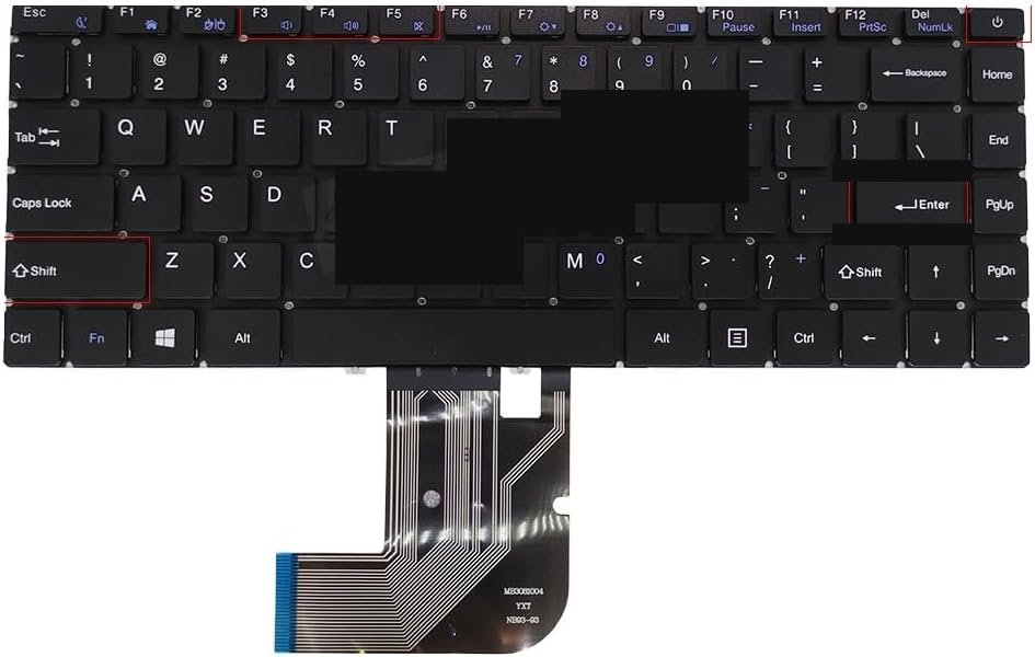 Laptop Keyboard for HOMETECH for Alfa 130P MB3081004 US English Keyboards YXT-NB93-93 fit Russian Arabic Hebrew
