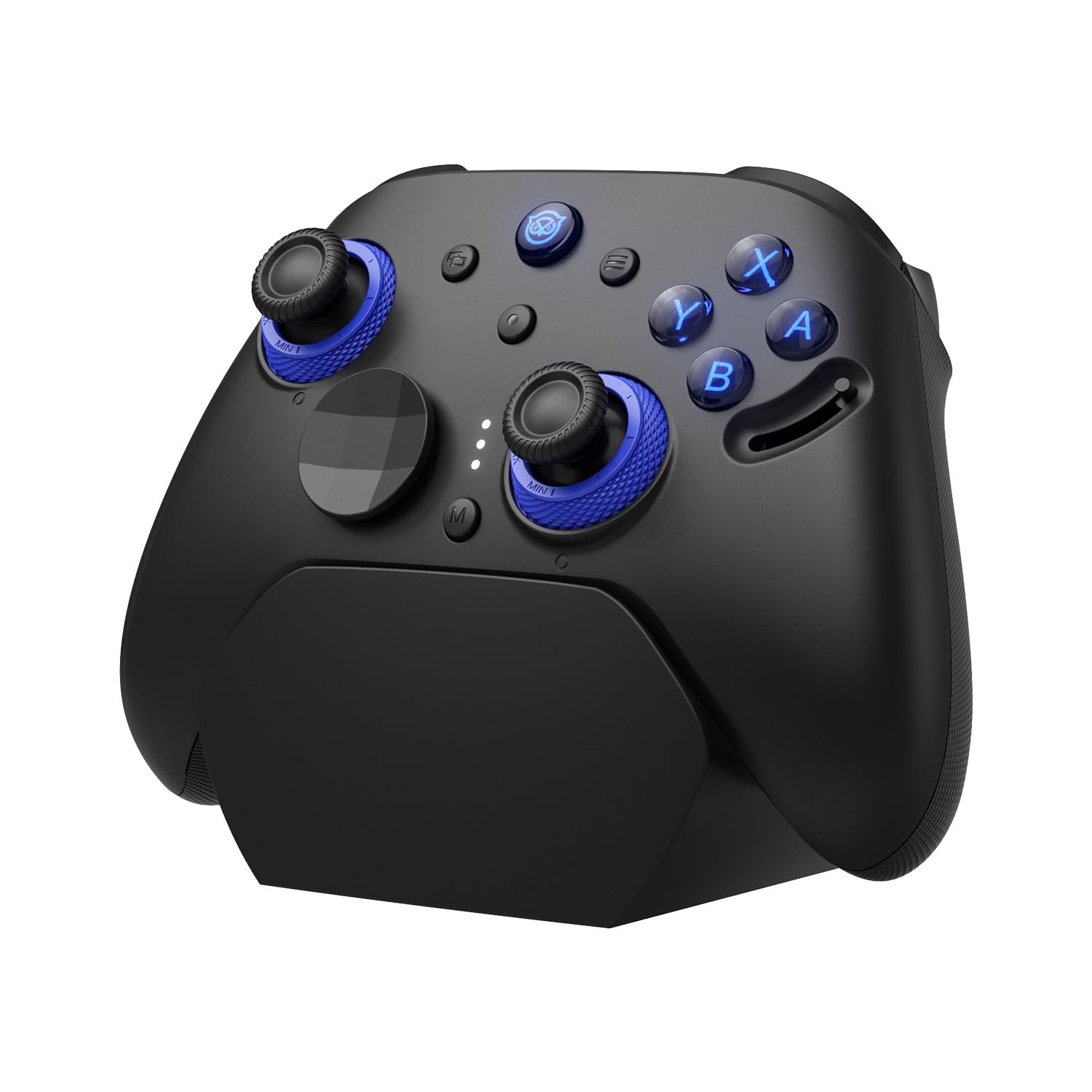NYXI Imperial PC Gaming Controller with Adjustable Tension TMR Joysticks (Zero Drift), Interchangeable ABXY Buttons for PC/Switch Layouts, Dual-Mode Hall Triggers, 1200mAh Battery & Charging Dock – Compatible with PC, Switch, Android, TV
