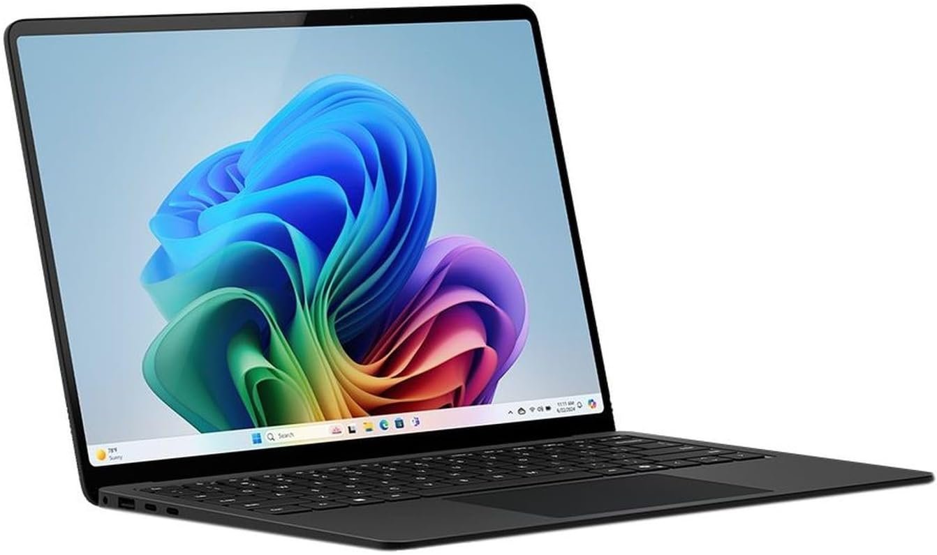 Microsoft Surface Laptop (2024), Windows 11 Copilot+ PC, 15″ Touchscreen Display, Snapdragon X Elite (12 core), 32GB RAM, 1TB SSD Storage, Black