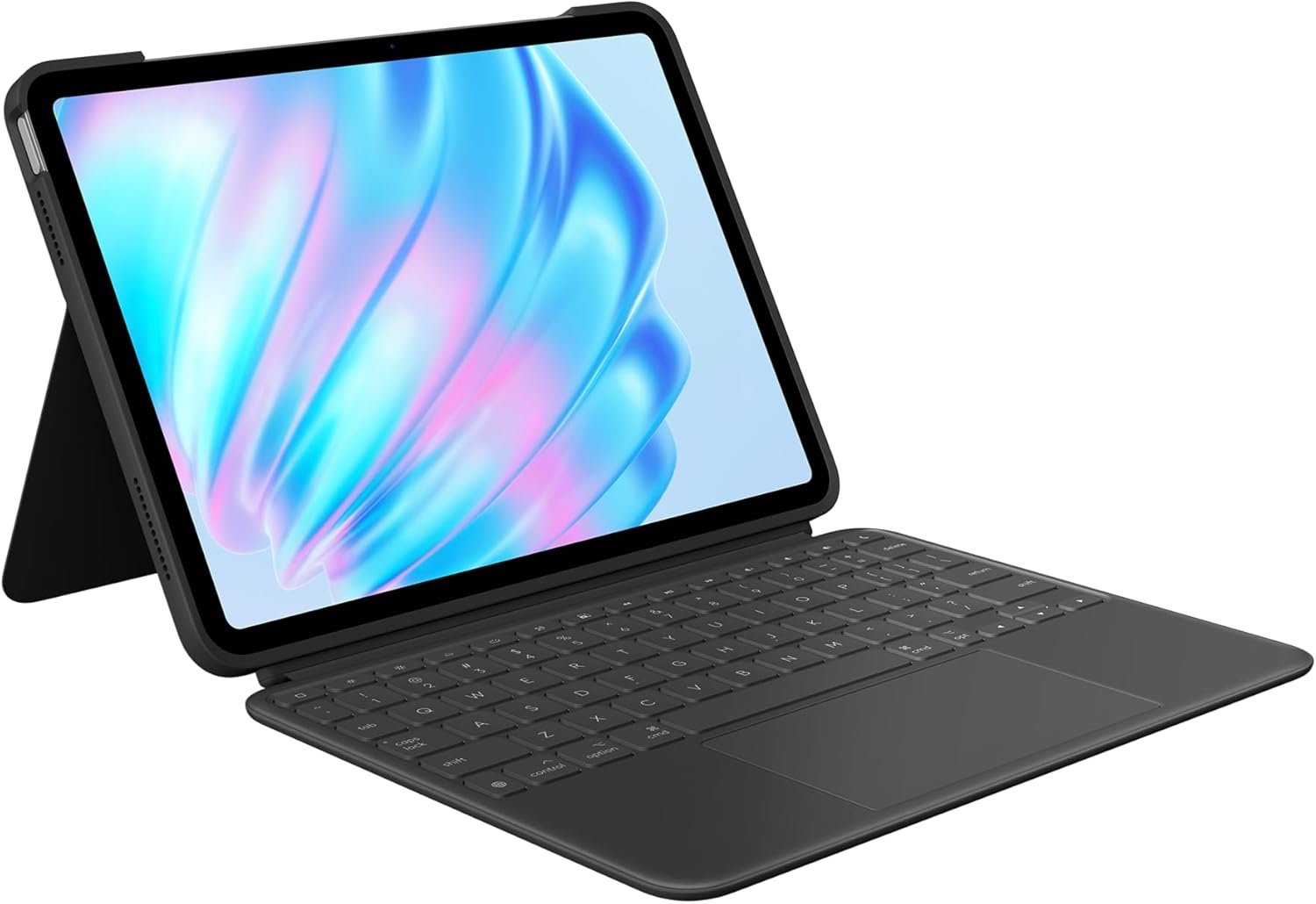 Logitech Combo Touch iPad Air 11-inch (M2, M3 & M4), iPad Air (5th gen) Keyboard Case – Detachable Backlit Keyboard with Kickstand – Midnight Black