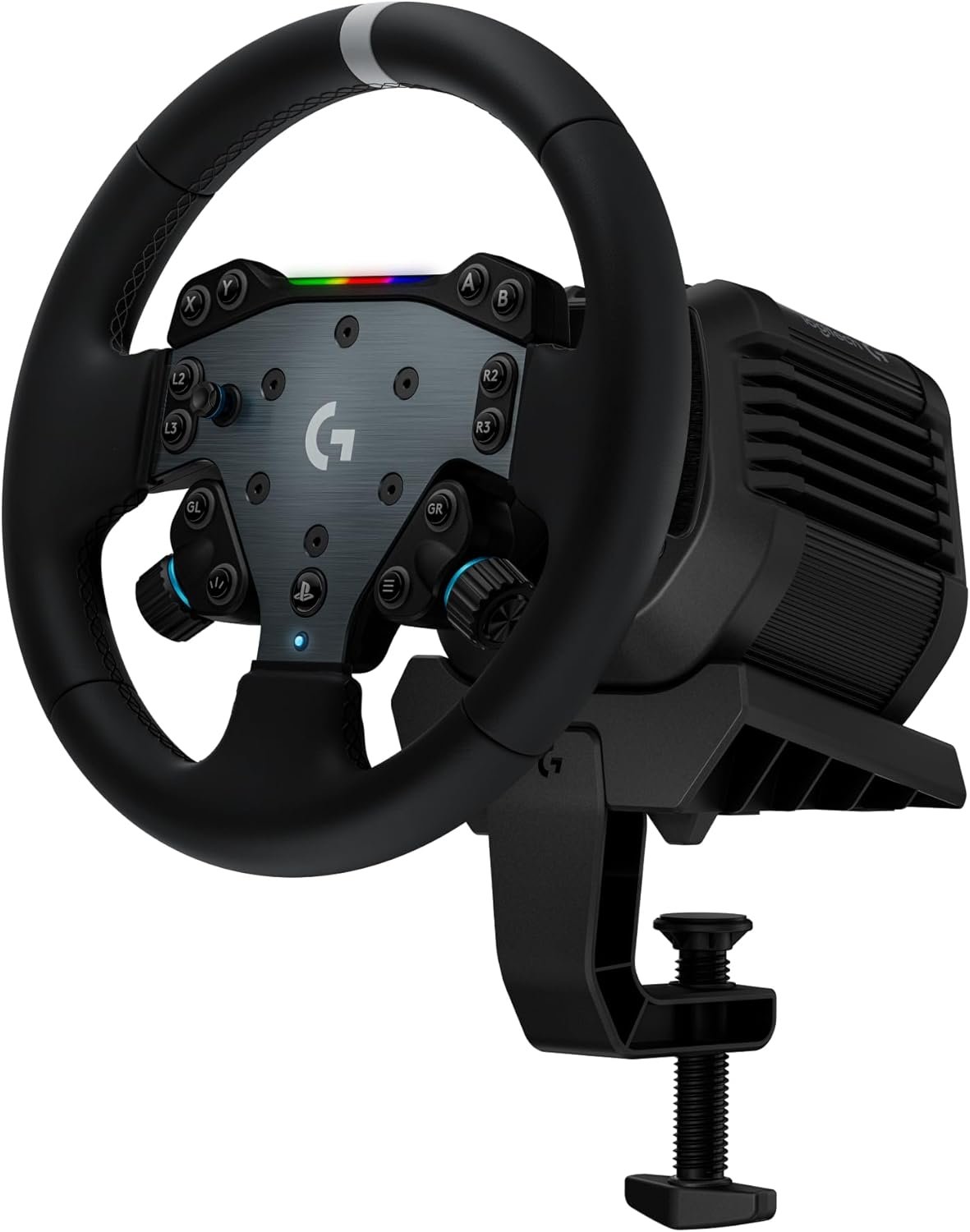 Logitech G RS50 Racing Wheel, Hub, and Base for PS5/PS4/PC: 8 Nm Direct Drive, 11 inch Wheel, 13 Buttons, Adjustable Paddle Shifters, TRUEFORCE Force Feedback Integration with Major Titles – Black