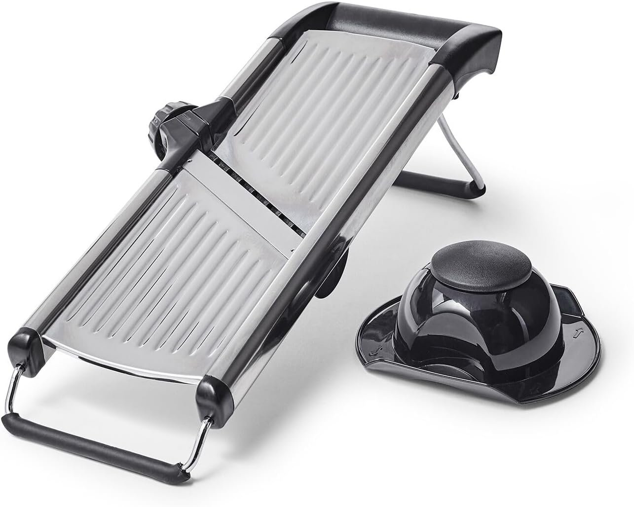 Sur La Table Mandoline Slicer – Adjustable Kitchen Slicing Tool with Built-In Slice & Julienne Settings, No Blade Changes Required, Multiple Thickness Options, Saves Prep Time