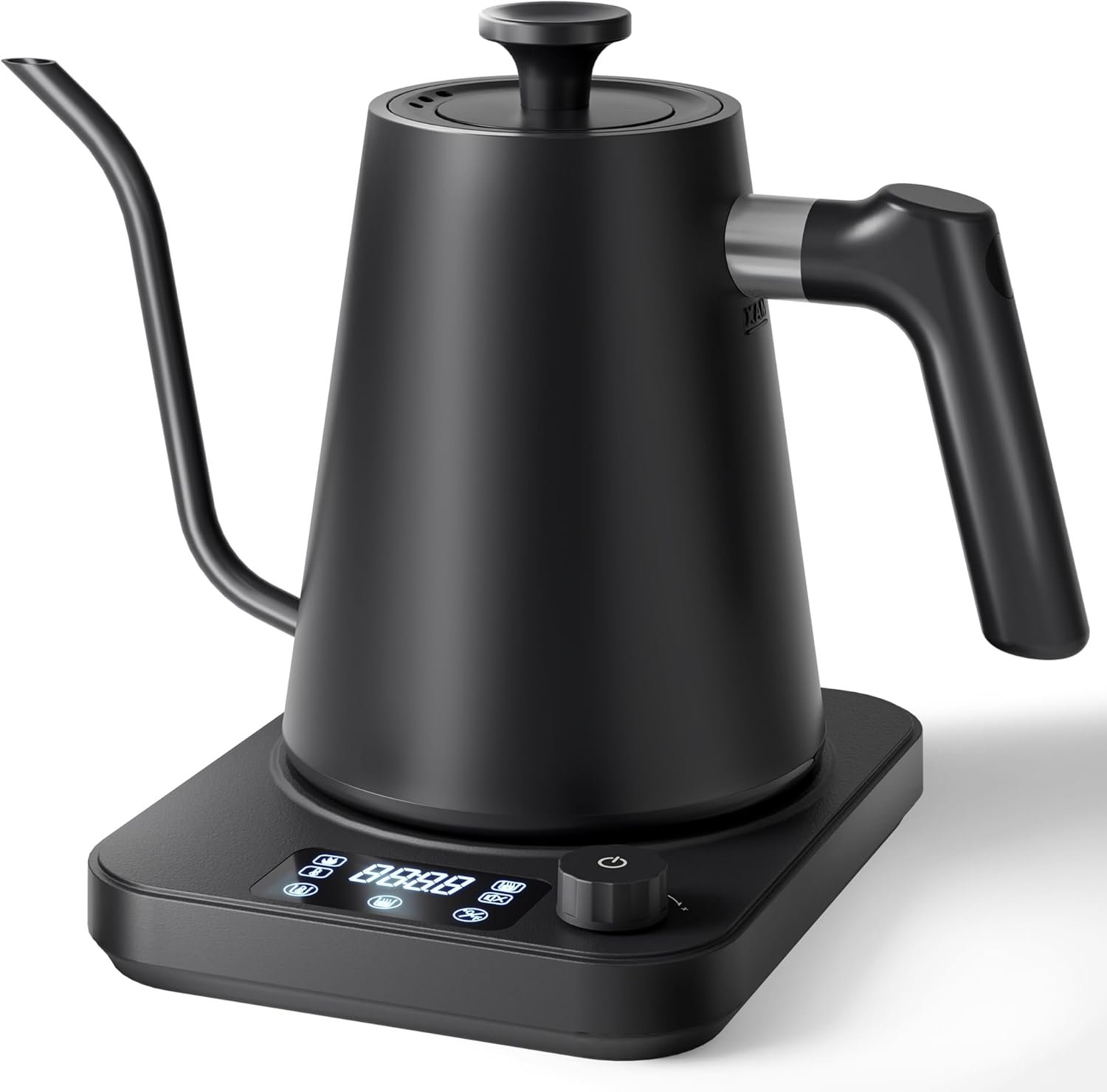 Gooseneck Electric Kettle, ±1°F Temperature Control Electric Kettle, 1.0L 1200W Fast Heating, 24H Keep Warm, 30Min Auto Memory, Food Grade Stainless Steel, Pour Over Kettle for Coffee and Tea