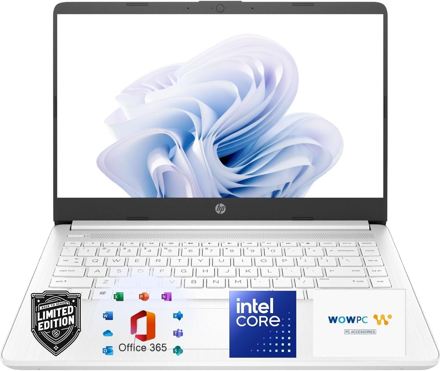 HP Ultrabook Laptop with Office 365 – Copilot AI – Intel Core | Thin & Portable, Anti-Glare Display, 64GB SSD, Win11, Fast Charge and 12hrs Battery, Fast, Smart, Essential, no Mouse