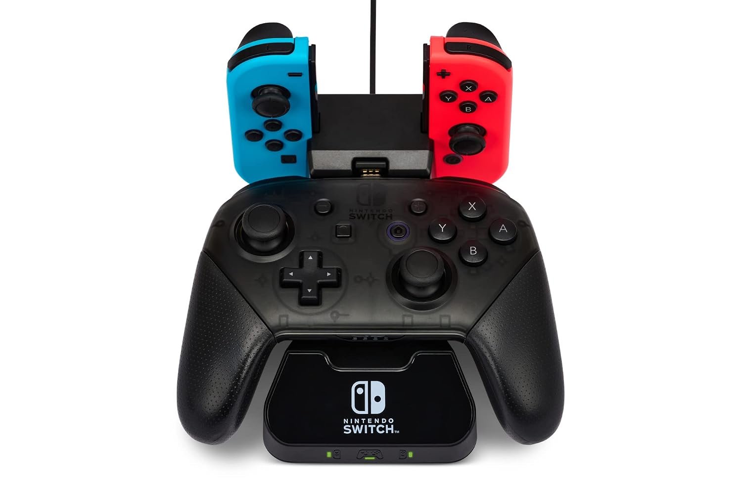 PowerA Controller Charging Base for Nintendo Switch, Black, Wireless Controller charging, Charge, rechargeable battery, Nintendo Switch, Joy-Con Charging, PowerA Wireless Charging