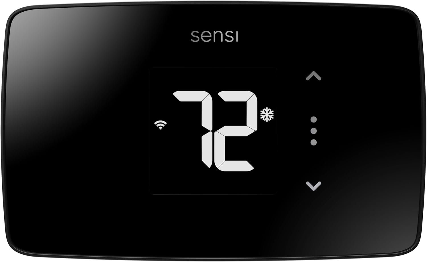 Sensi Lite Smart Thermostat, Programmable, WiFi, Easy DIY, Works With Alexa, ENERGY STAR Certified, ST25, Most Systems C-Wire Not Required, C-Wire needed with Heat/Cool Only & Heat Pump System – Black