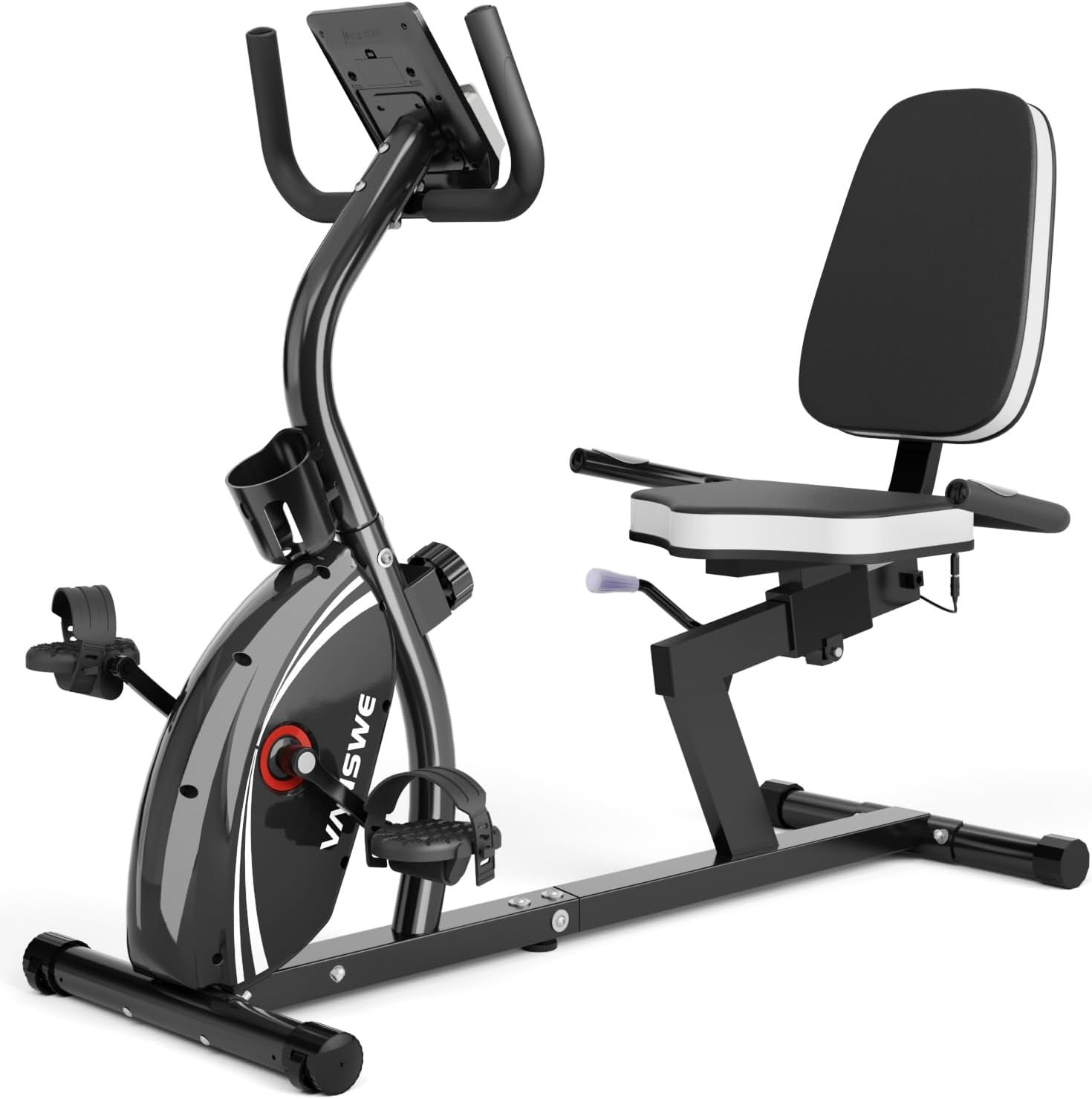 VANSWE Recumbent Exercise Bike for Adults Seniors – Recumbent Bikes for Home with Magnetic Resistance, Bluetooth and App Connectivity, Pulse Sensor