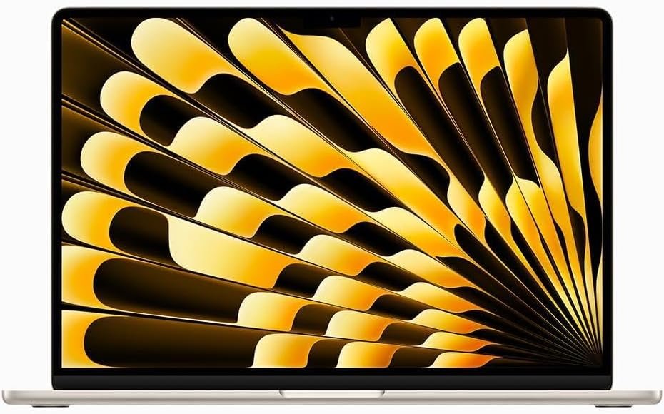 Apple 2024 MacBook Air with Apple M3 chip 13-inch, 8GB RAM, 256GB SSD Storage Starlight (Renewed Premium)