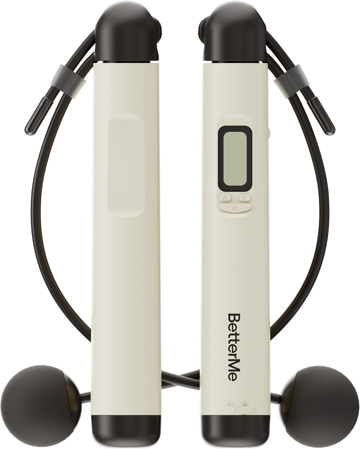 BetterMe Cordless Jump Rope with Counter – Tracks Jump Count & Workout Duration – Height Adjustable Jump Rope for Women and Men – Cordless Indoor Workout