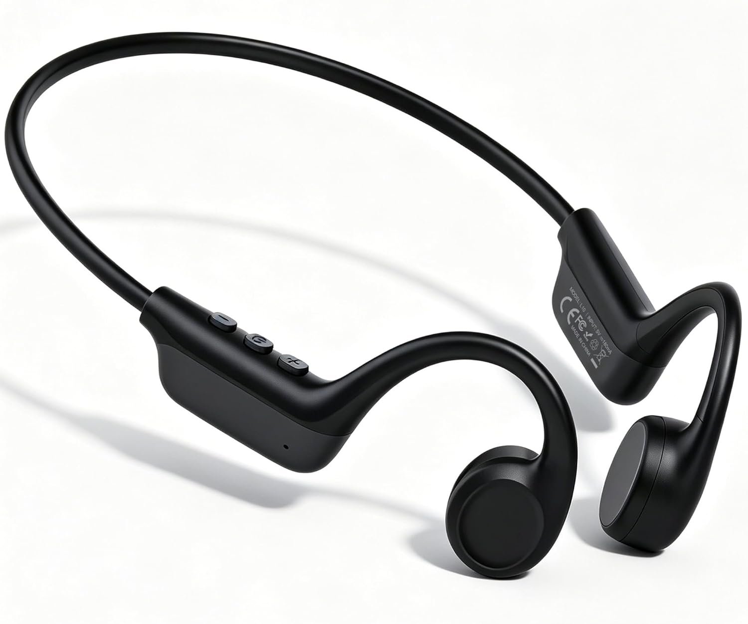 Bone Conduction Sports Headphones – 27g Ultra-Light Frame for All-Day Comfort, Bluetooth 6.0, Immersive Sound, Crisp Calls & Video, Trendy Black-Gray, Perfect for Cycling, Gym, Outdoor Sports