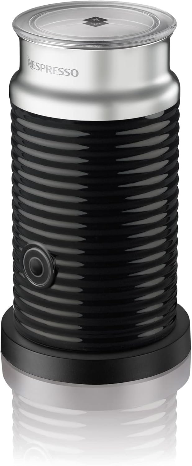Nespresso Aeroccino 3 Milk Frother, Black, Steel