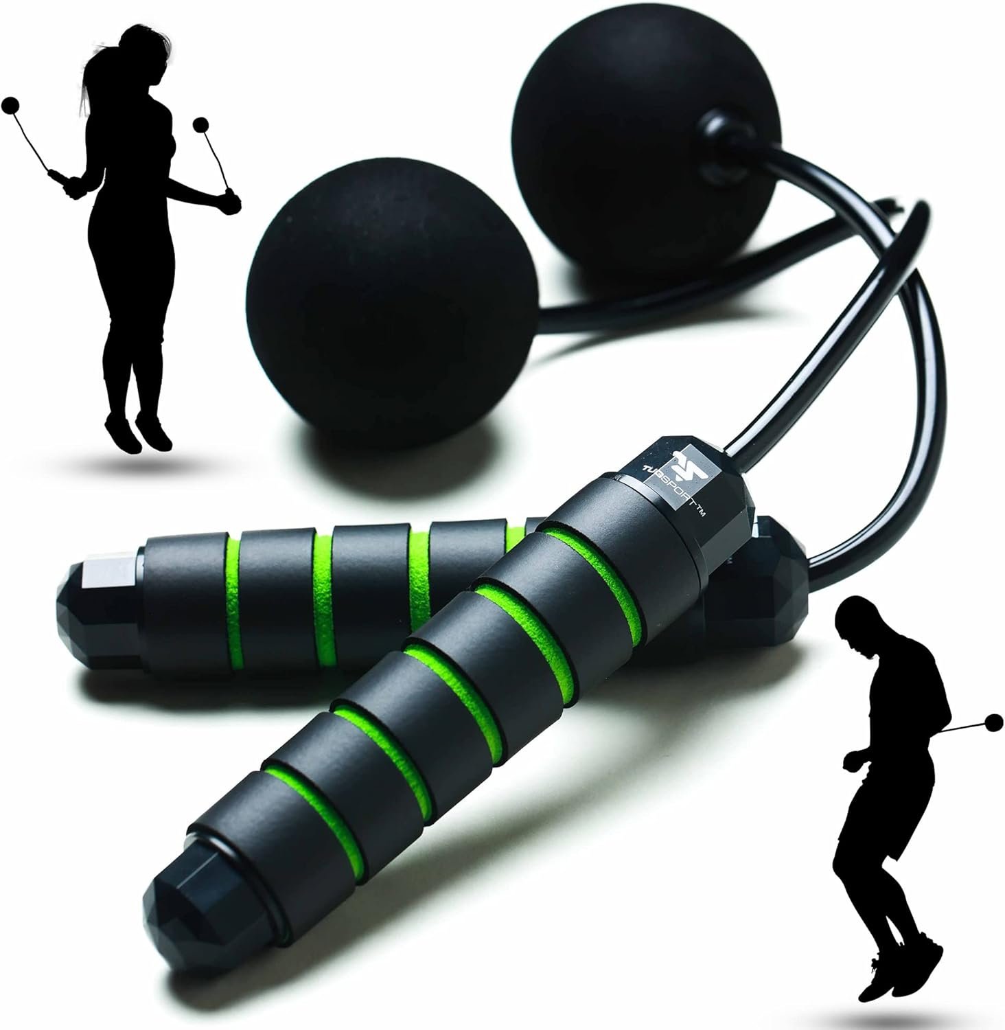 Bod Ropes Cordless Jump Rope Beachbody MBF – Adjustable Length Ropeless Jump Rope For Beachbody – Emulate Weighted Jumprope Indoors – Cordless Jumping Rope Great For Improving Fitness In Small Spaces