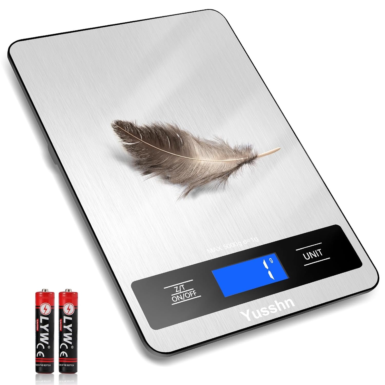 Food Scale, 11lb Kitchen Scale with 0.05oz/1g Precision, 6 Units Tare Function & LCD Display, Stainless Steel Digital Scale for Baking, Cooking, Meal Prep – Kitchen Gadgets & Gifts, Home Essentials