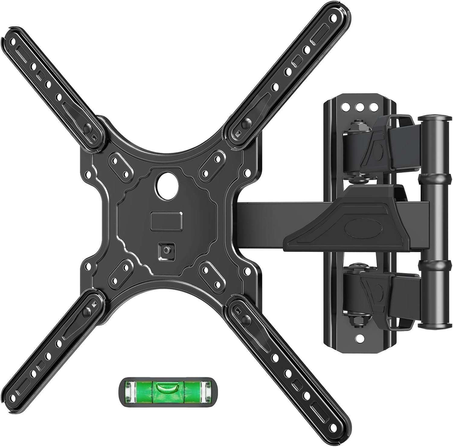 MOUNTUP Full Motion TV Wall Mount for Most 26-60 Inch TVs, Max VESA 400x400mm Wall Mount TV Bracket with Swivel Tilting Extension Level Adjustment for LED LCD Flat Curved TVs Up to 77 LBS, MU0018