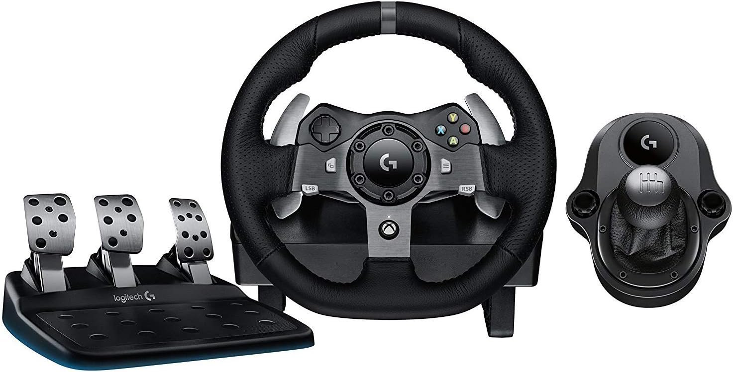 Logitech G920 Driving Force Racing Wheel G Driving Force Shifter Bundle for Xbox One and PC