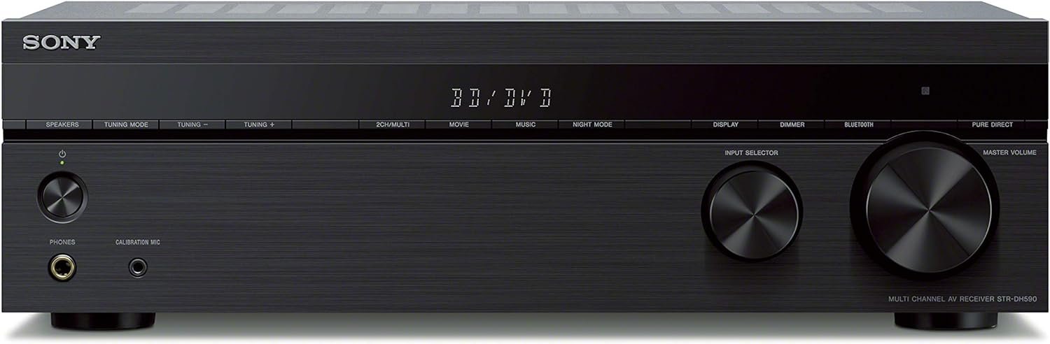 Sony STRDH590 5.2 Multi-Channel 4k HDR AV Receiver with Bluetooth (Renewed)