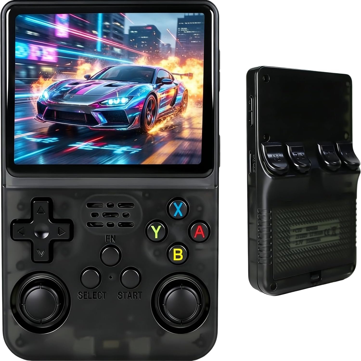 R36s Retro Handheld Game Console, 640×480 Retro Gaming Console 3.5 Inch IPS HD Screen, 64GB Built-in 15,000+ Classic Game with Portable Hand Held Open Source Linux System, 3500mAh Battery