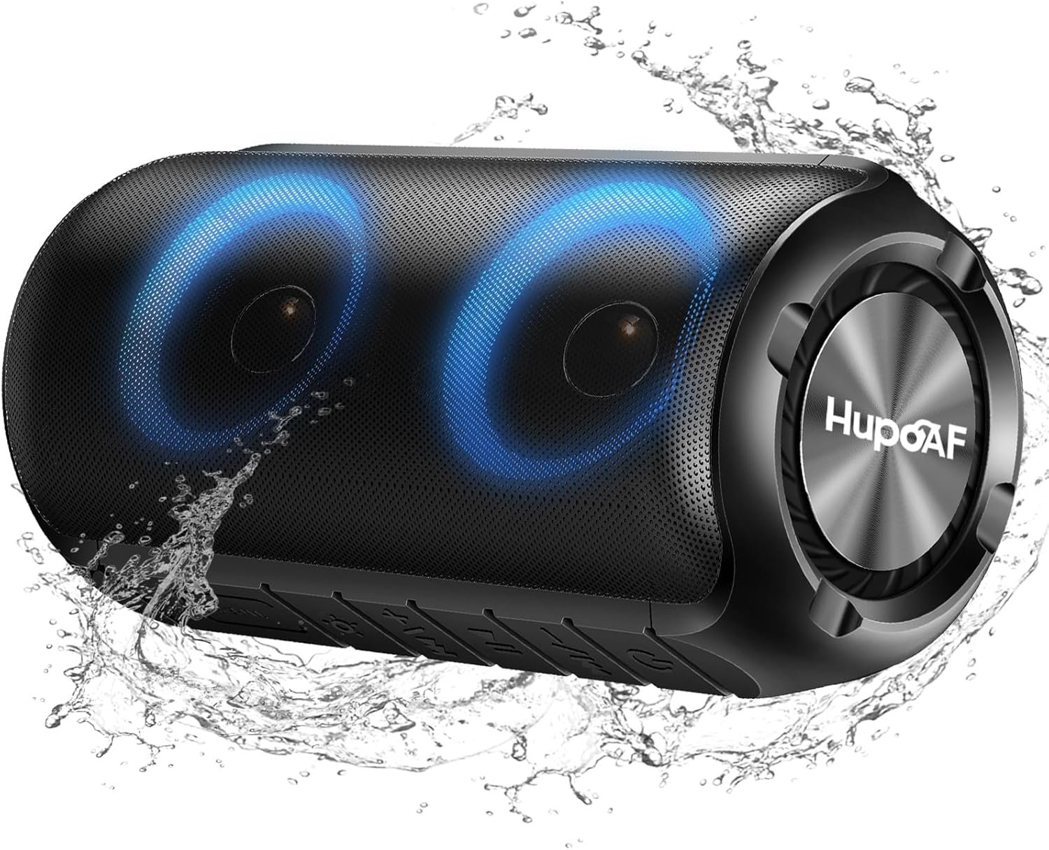 Hupoaf Bluetooth Speaker, 2026 New Portable Wireless Speaker with 6D Loud Sound, IPX7 Waterproof, HD Call, RGB Lights, 12H Playtime for Home/Party/Outdoor/Beach, Gift for Fathers Day Men Dad Husband