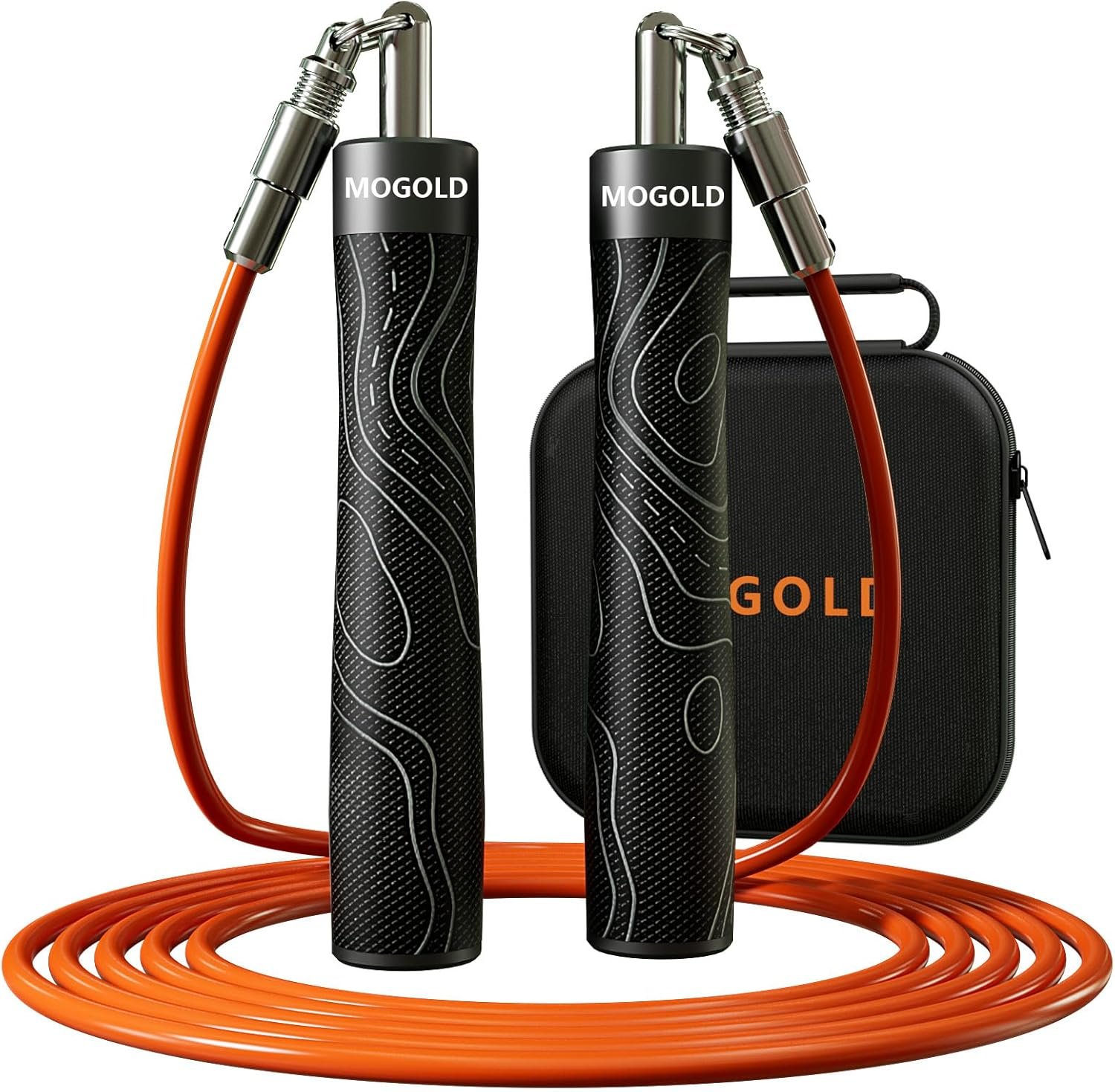 Weighted Jump Rope for Men Women -Interchangeable 1/5lb 1/4lb 1/2lb Heavy jump ropes – 360 Degree Spin – Length Adjustable,Ergonomics Leather Grip Skipping Rope for Fitness Weight Loss & More