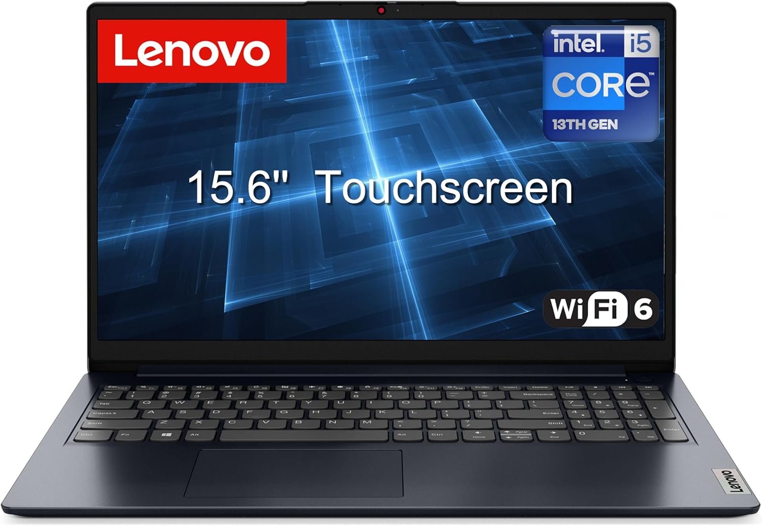 Lenovo Business Laptop 2026 Edition: 15.6″ FHD IPS Touchscreen, 13th Gen Intel i5, 16GB RAM, 256GB SSD, 500GB External HDD, Lifetime Office 365, Privacy Shutter, Wi-Fi 6, Windows 11 Home