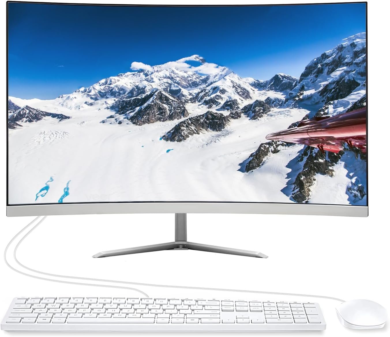 All-in-One Desktop Computer PC, 24” FHD Curved Display Monitor I7 Quad-Core Desktop, 16G Ram 512G SSD, WiFi Bluetooth for Home Business Office Gaming