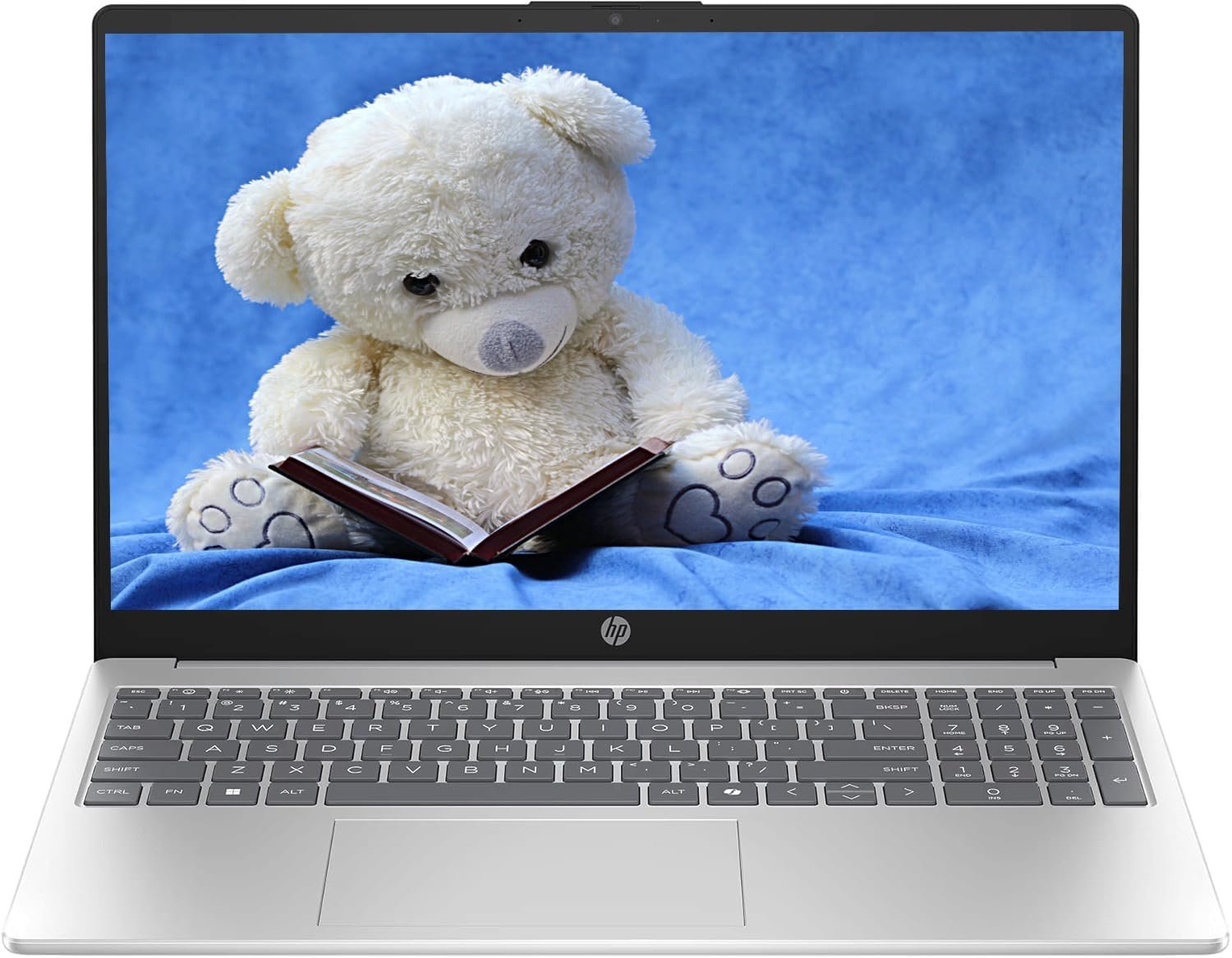 HP Portable 15” HD Micro-Edge IPS Laptop, Intel N Series Processor Up to 3.69GHz, 4GB DDR4, 128GB SSD, HDMI, Webcam, Ultra-Fast 6th Gen WiFi, Windows 11 OS, Dale Silver, Renewed