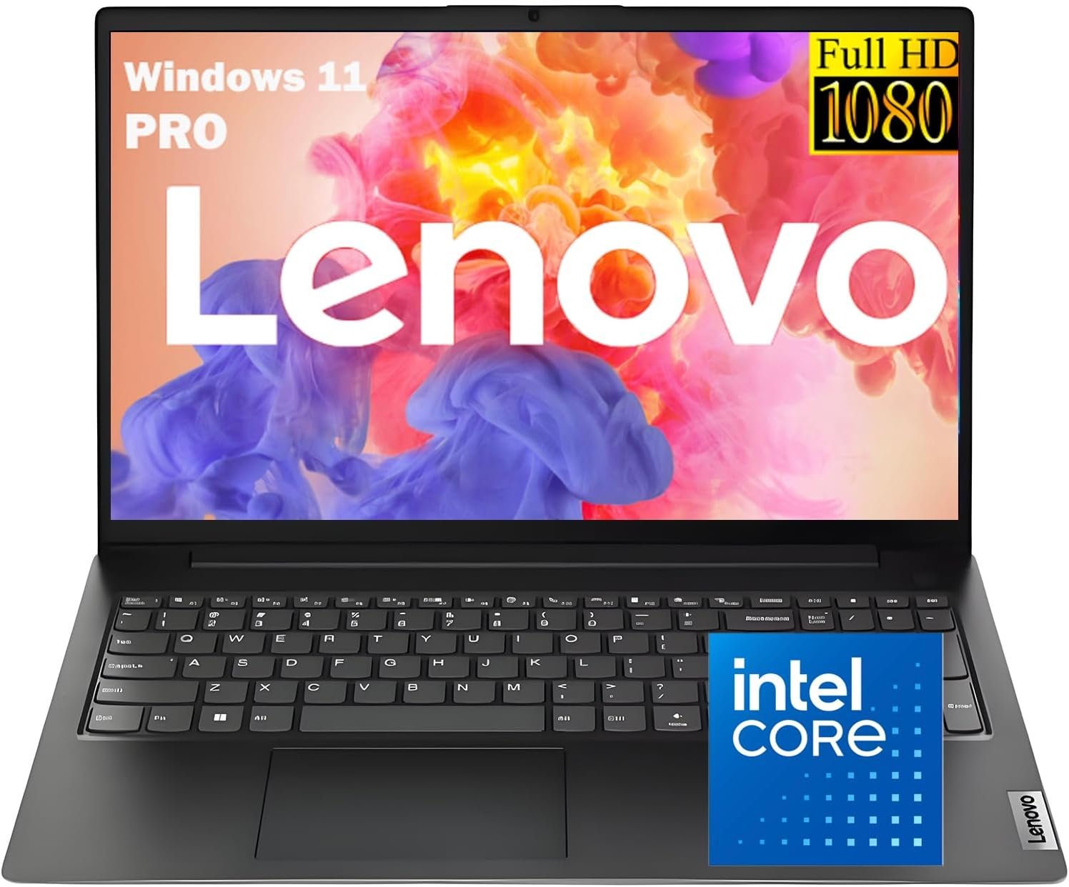 Lenovo 2026 Business Laptop with MS 365 for The Web, Intel Powerful Processor, 8GB DDR5, 256GB SSD, 15.6″ FHD Display, Dolby Audio, HDMI, RJ-45, 10-Hour Battery Life, Windows 11 Pro