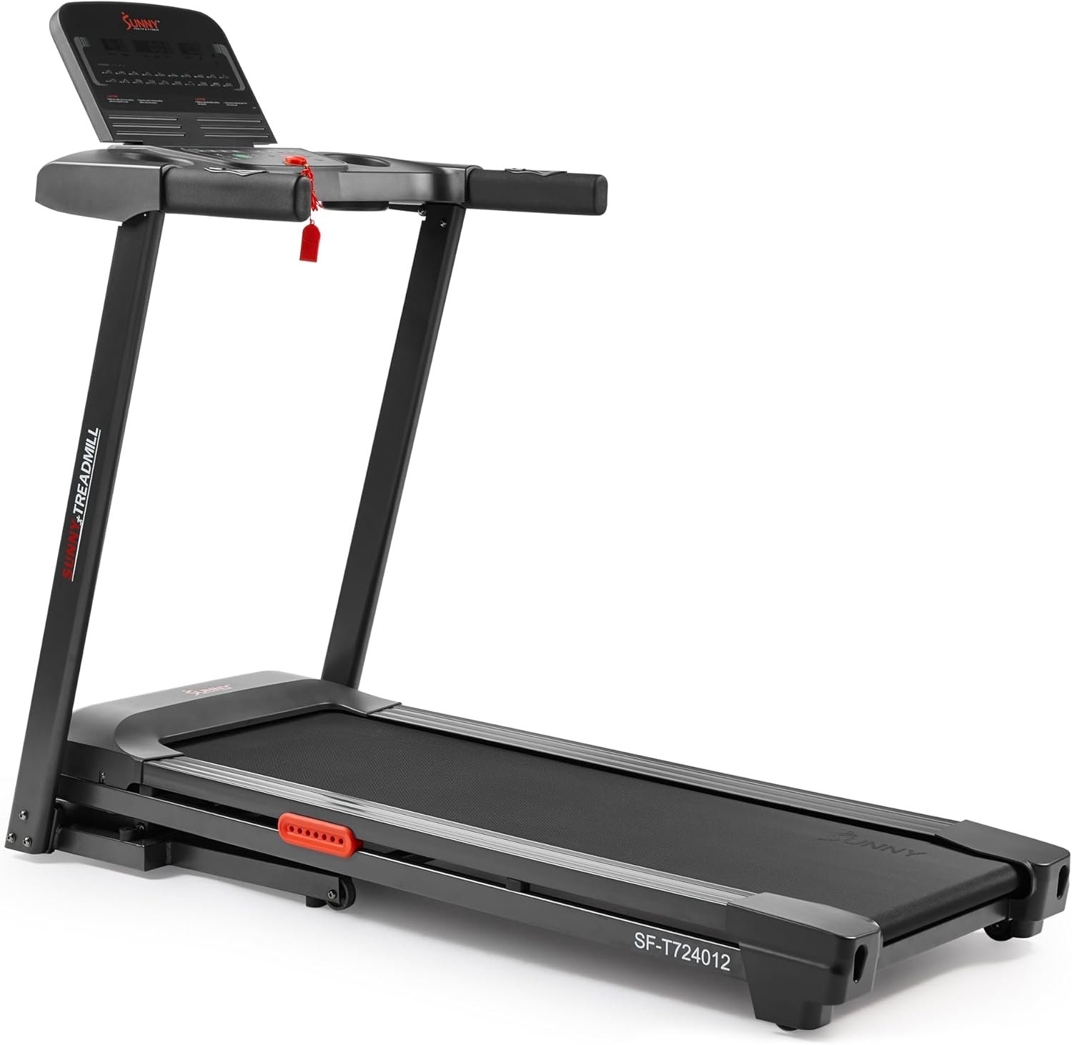 Sunny Health & Fitness Wi-Fi Smart Treadmill Walking Pad with Shock Absorption Cushioning, Home Fitness Cardio Equipment with SunnyFit App Access – Compact Foldable, Auto Incline, Under Desk Optional