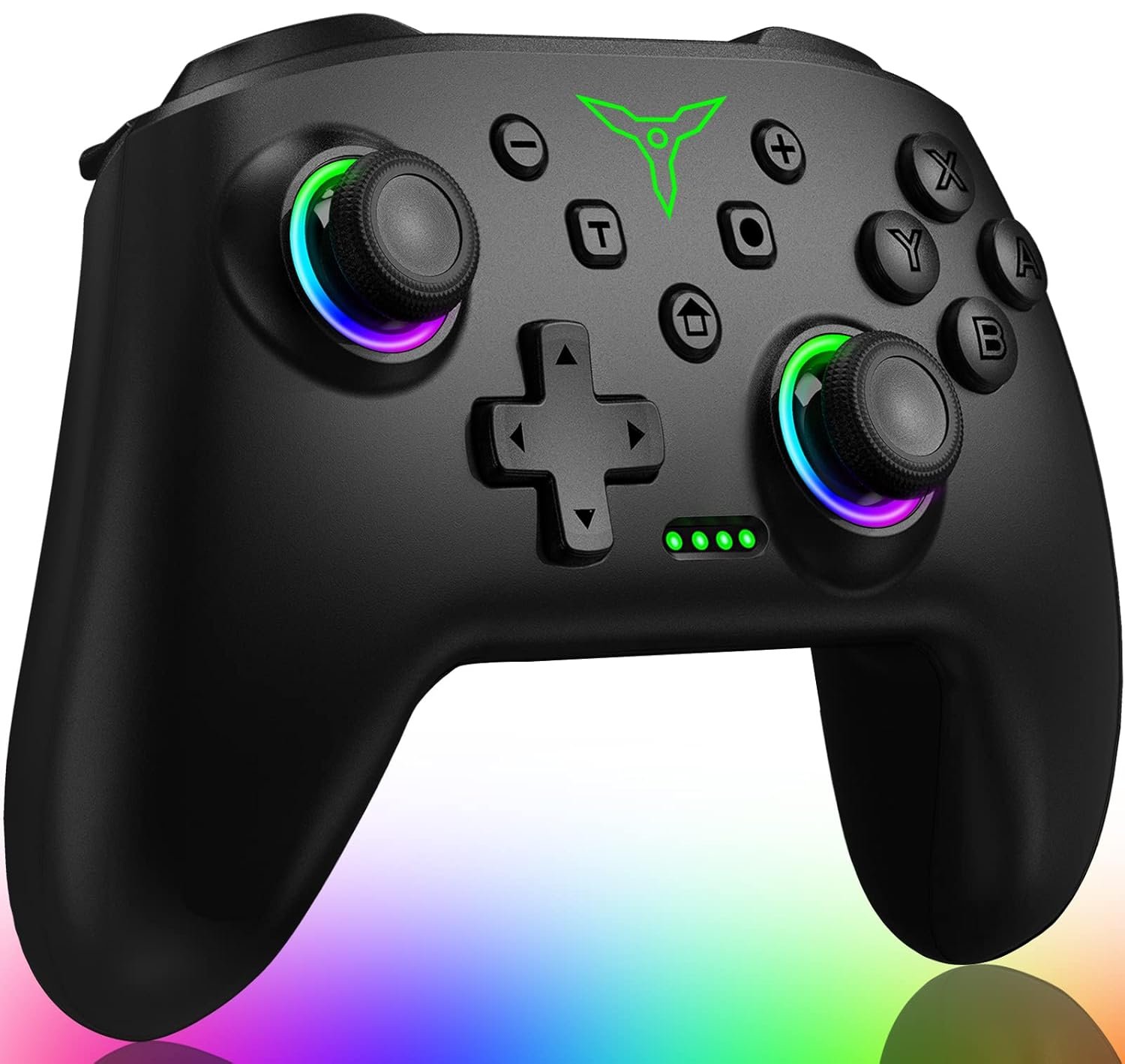 Switch Controller, Wireless Switch Controller Compatible with Switch Controller 1/Switch 2/Switch Lite/OLED, Wireless Switch Controllers Work with iOS/Android/PC with RGB Light, Programmable, TURBO & Wakeup