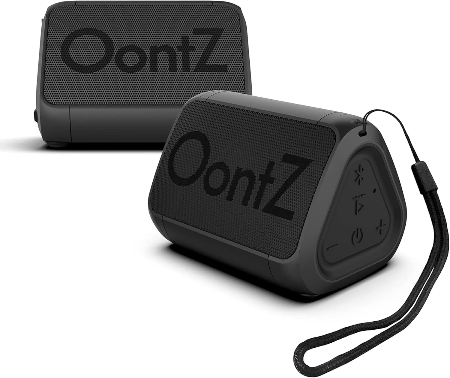 OontZ Solo Portable Bluetooth Speaker – 2 Pack, Ultra Portable, 14 Hours of Playtime, 100ft Wireless Range, Waterproof, Budget-Friendly Speaker for Travel, Outdoor or Home, Great Gift (Black)