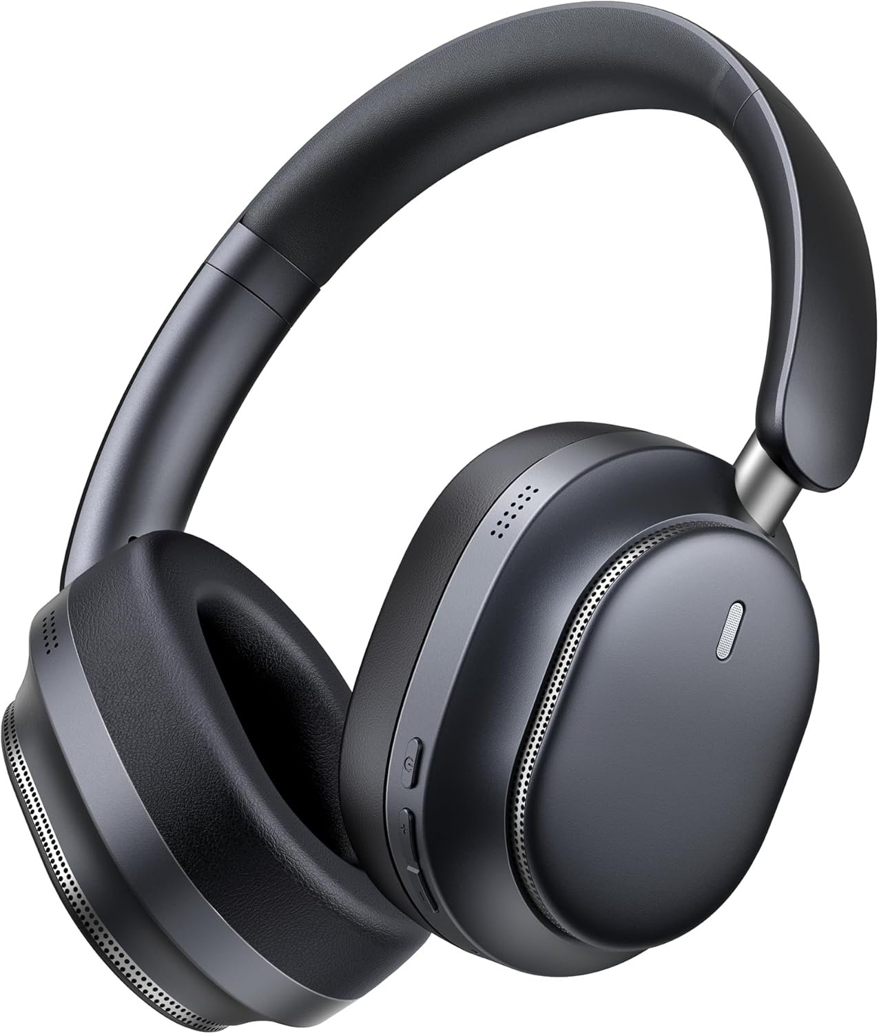 Pointcinco Hybrid Active Noise Cancelling Headphones, Over Ear Bluetooth 6.0 Wireless Headphones, 80H Playtime, Deep Bass, HiFi Stereo Sound, Lightweight Foldable for Travel, Home and Office(Black)