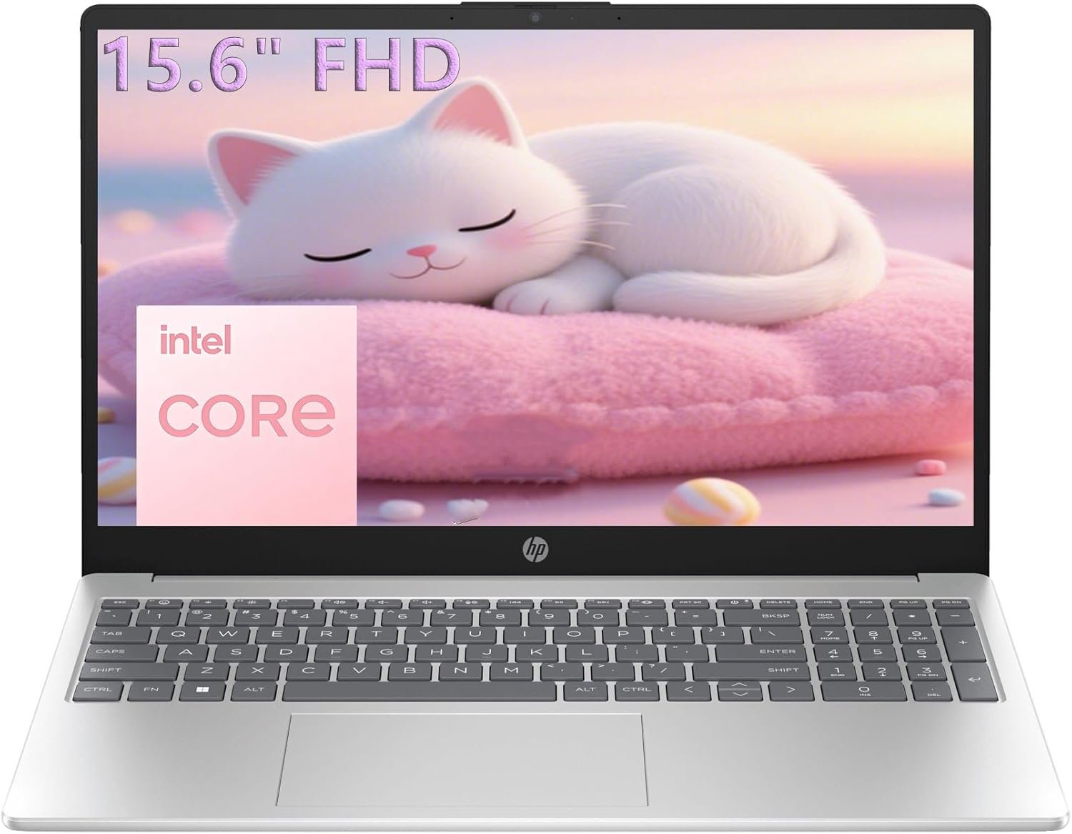 HP 15.6″ FHD Laptop 2026 Edition with Copilot AI, 16GB RAM, 256GB SSD, Intel Processor, Long Battery Life, Lightweight 3.64 lbs, Microsoft 365, Windows 11 for Students & Office