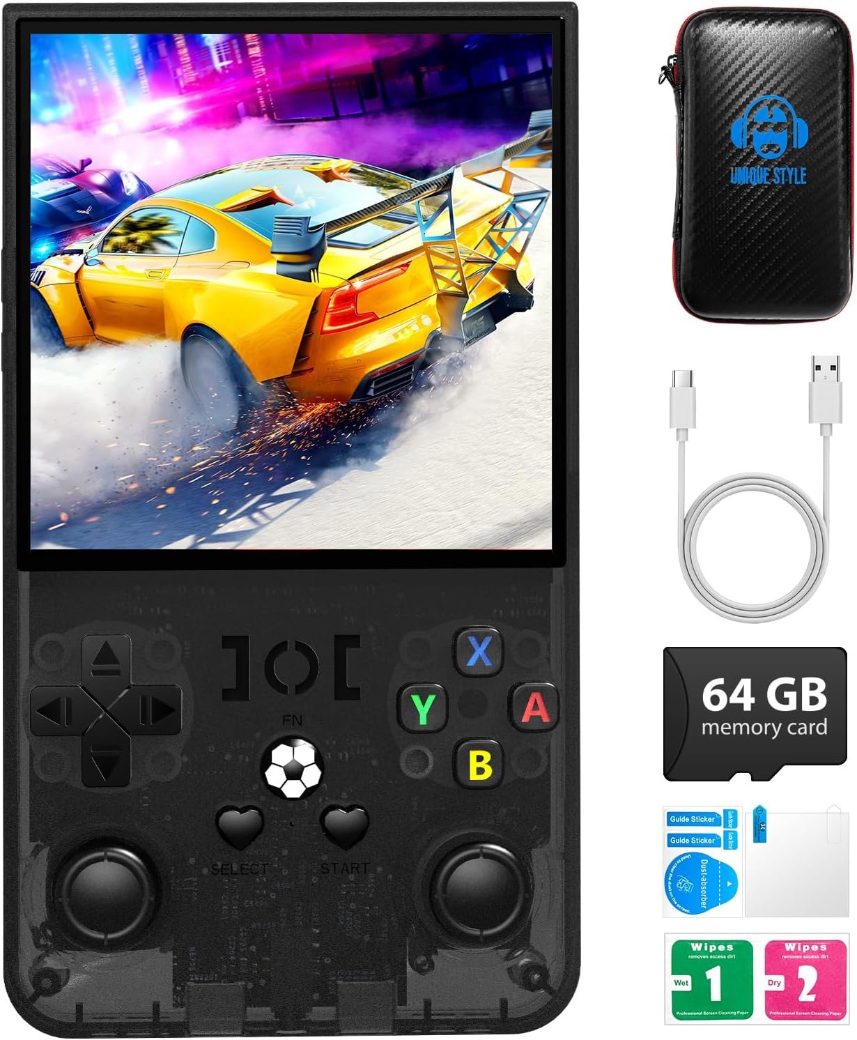 R36MAX Retro Handheld Game Console,4.0 Inch Retro Gaming Console,Open Source Linux System Hand Held Game Console