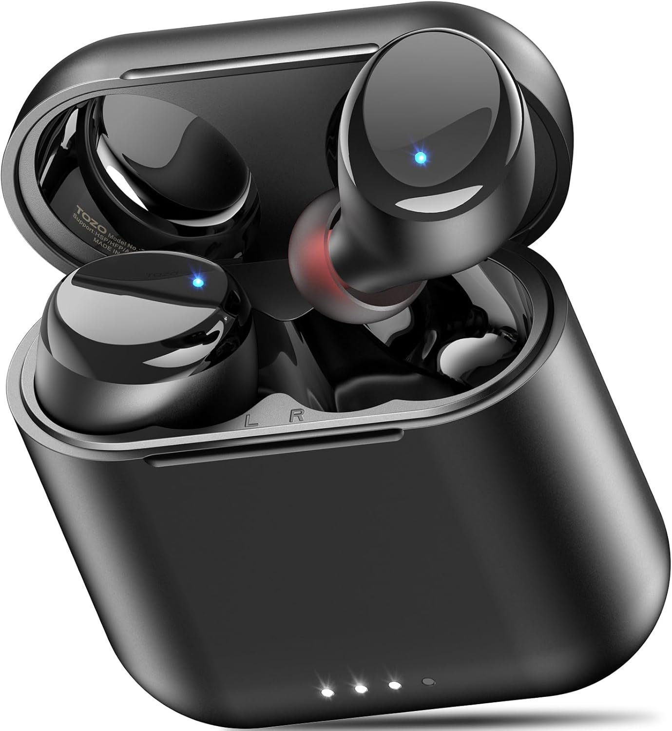 TOZO T6 Wireless Earbuds, Bluetooth Ear Buds, Stereo Sound in Ear Headphones, 50 Hours Playtime, AI Clear Call, Wireless Charging Case, APP Customizable EQs, IPX8 Waterproof Earphones